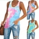 thumbnail image 3 of Imily Bela - Camiseta de tirantes para mujer, diseño de bloque de color, espalda cruzada, yoga, básica, informal, de verano Zhivalor HMYH044-1, 3 of 3