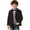 Black, variant on Pandaie Boys Wedding Fit Formal Suit Corduroy Lapel Single Breasted Blazer Jacket for Dress Up Outfits Orange,7-8 Years