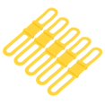 thumbnail image 4 of Correas Fijas Para Ciclismo, Banda De Silicona Para Bicicleta, Antideslizante, 5 Uds., Portátil, Multipropósito, Suave Para Montar Cergrey Amarillo, 4 of 8