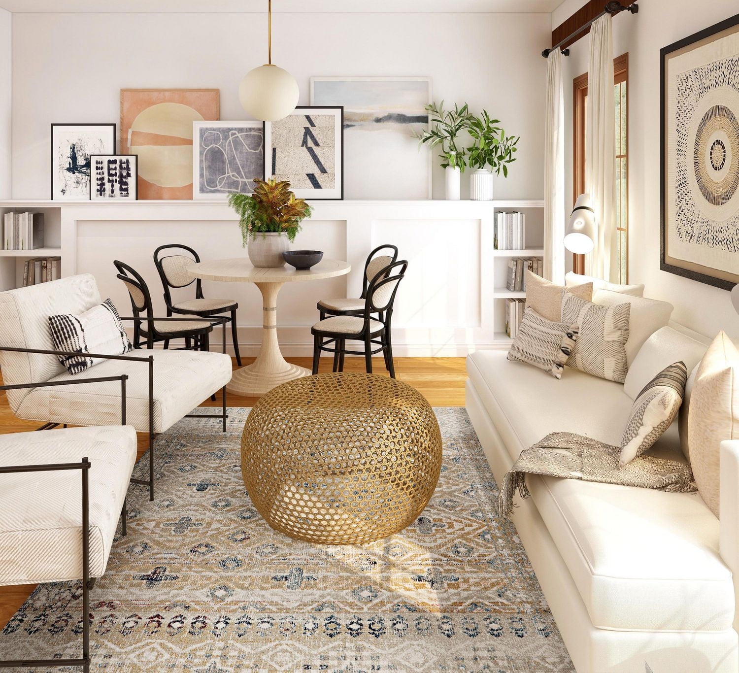 Great Zero Leopold Sand & Blue 8' x 10' Area Rug