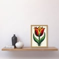 thumbnail image 2 of Tulip Flower Old School USA Tattoo Ink Body Art Rockabilly Americana 50s Artwork Framed Wall Art Print A4, 2 of 4