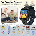 thumbnail image 5 of Jsbaby Smart Watch for Kids 4-12 Years Boys Girls, 24 Puzzle Games, Phone Call SOS, Cameras,Video MP3 Music Calendar Stopwatch Alarm for Children Birthday Gifts Kids Smart Watch, 5 of 5