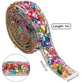 thumbnail image 2 of Hotfix Rhinestone Glass Rhinestone Trimming Crystal Glass & Resin Chips Sewing Trim Rhinestone Tape Costume Accessories Colorful 20x4mm, 2 of 9