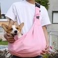 thumbnail image 3 of Fournitures pour Animaux Bandoulière Réglable Sac de Transport pour Chiot Sac Messager Portable, 3 of 7