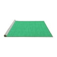 thumbnail image 2 of Ahgly Company Machine Washable Indoor Round Abstract Turquoise Blue Contemporary Area Rugs, 3' Round, 2 of 4