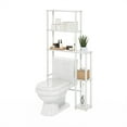 thumbnail image 3 of Furinno Turn-N-Tube Toilet Space Saver with 5 Shelves, White/White, 3 of 4
