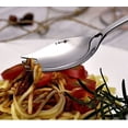 thumbnail image 5 of Paquete de 4 tenedores de acero inoxidable de 1,6 pulgadas de ancho para uso diario, juego de cubiertos resistentes para acampar, aperitivos, ensaladas y postres, 5 of 5