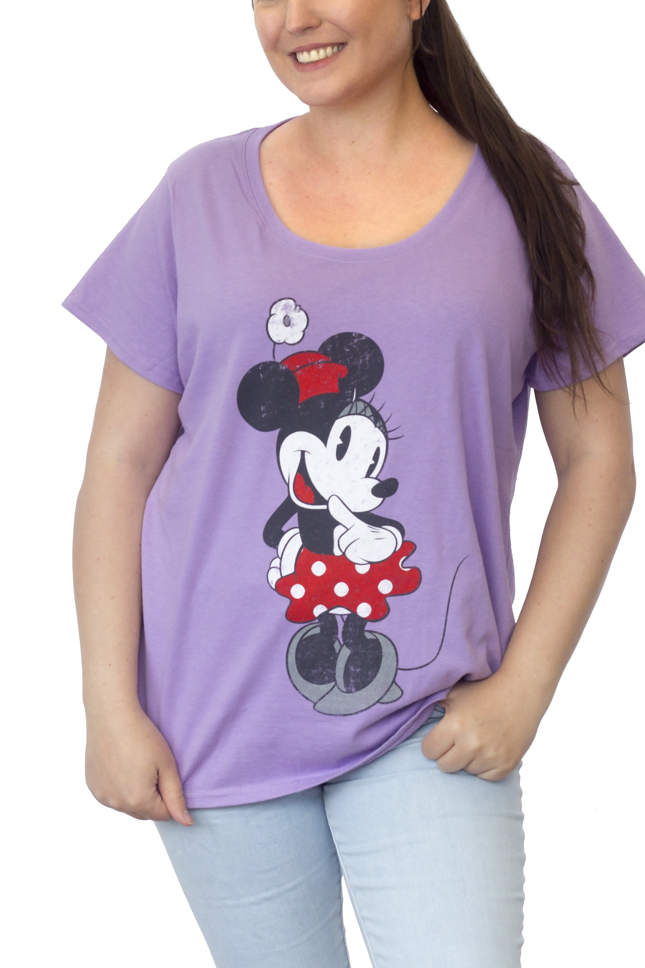 Minnie Mouse Daisy Duck T-Shirt Pastel Disney Women's Plus Size