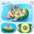 thumbnail image 3 of Giant Inflatable Avocado Buoy, Inflatable Swimming Pool Buoy with Fun Ball, Beach Float Party Toys for Kids Adults - 63×48×10 Inch, 3 of 5