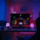thumbnail image 5 of Belita Amy Divoom Planet-10 - Lámpara De Mesa Inteligente Inalámbrica, Luz De Ambiente Programable Con Led Rgb,rosa// kaili Sencillez, 5 of 5