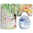 thumbnail image 1 of GOHAO Seasons Scenery 3 Piece Bathroom Rugs Set Bath Rug Contour Mat and Toilet Lid Cover, 1 of 2