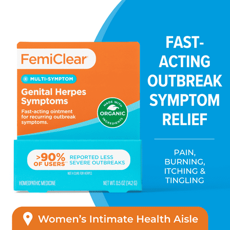 FemiClear Genital Herpes Multi-Symptom Relief Ointment, 0.5 oz
