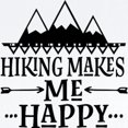 thumbnail image 2 of CafePress - Hiking Makes Me Happy Body Suit - Baby Light Bodysuit, Size Newborn - 24 Months, 2 of 4