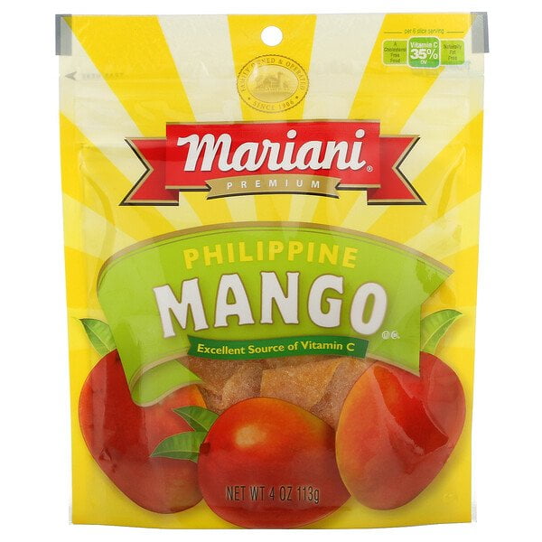 Mariani Dried Fruit, Philippine, Mango, 4 oz