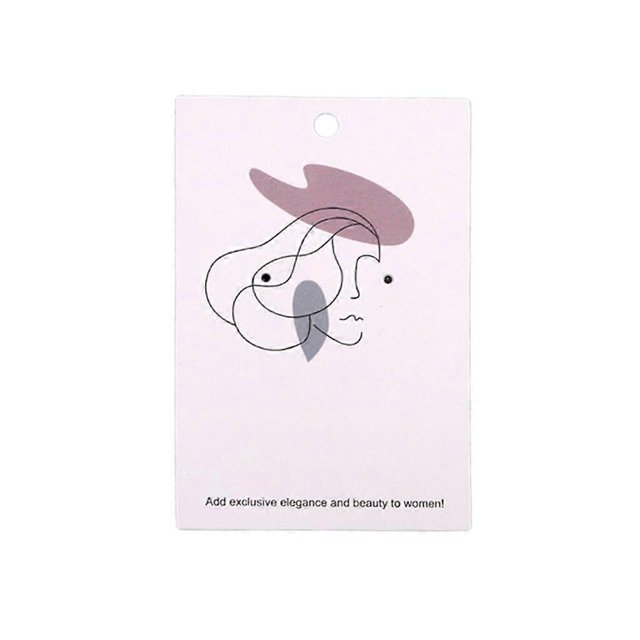 100 tarjetas especiales para pendientes, tarjetas para joyería, diseño grueso europeo y americano.