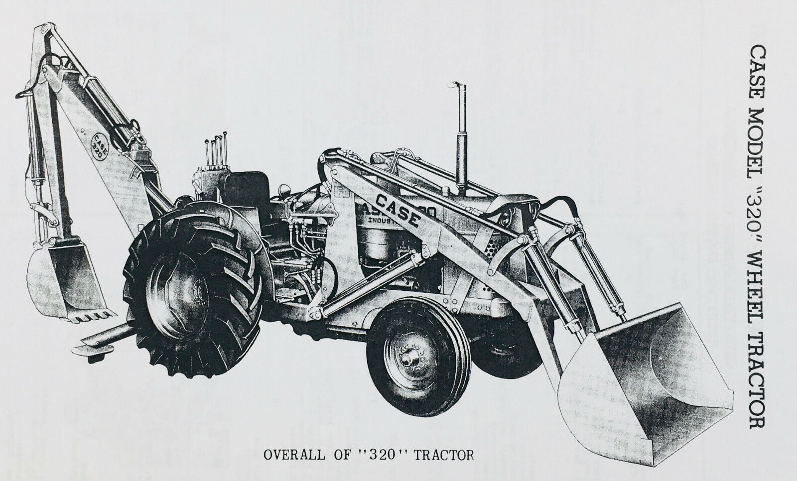J I CASE 320 WHEEL TYPE INDUSTRIAL LOADER TRACTOR PARTS CATALOG MANUAL