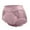 Pink, variant on Up to 65% Off Women's Solid Color Lace Court Style Cotton Crotch Mid Waist Plus Size Flat Angle Underwear Beige XL