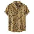 thumbnail image 2 of Palato Mens T Shirts,Men Hawaiian Short Sleeve Beach Shirt Printed Summer Casual Button Down Shirts, 2 of 7