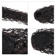 thumbnail image 5 of Unique Bargains 1 Pc Latin American Curly Ponytail Long Hair Hair Extensions High Temperature Fiber 22IN Hair Extension Tape Natural Black for Women, 5 of 5