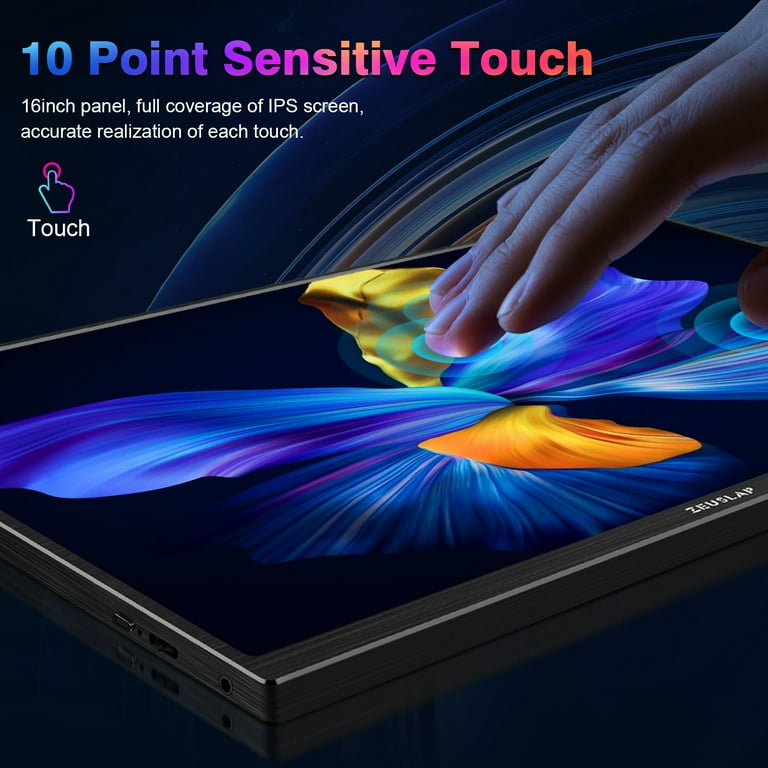 Zeuslap 16inch Touchscreen Portable Monitor P16T, 1920*1200 60Hz
