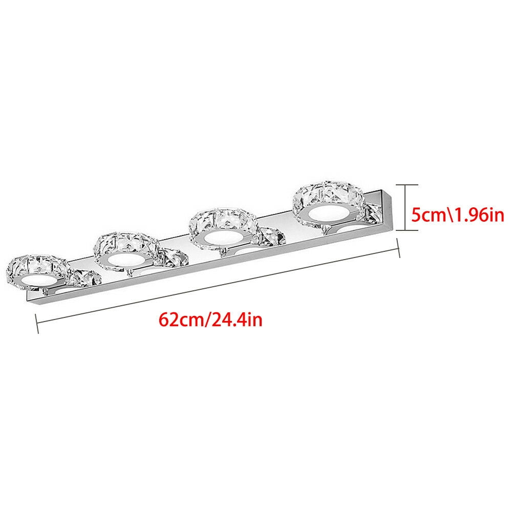 DENEST LED Light Crystal Glass Lamp Bathroom Light Vanity Wall Light Mirror Wall Lights