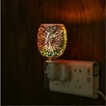 thumbnail image 7 of Electric Plug-In LED Aroma Diffuser, Electric Oil Warmer 3D Sinhoon Effect Fireworks Glass Wax Burner, Incense Oil Warmer Night Light Aroma Decorative Lamp for Gifts & Home Office Decor, 7 of 7