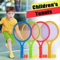 thumbnail image 3 of Plastic Tennis Racket Kids Toy Outdoor Sports Interactive Beach Toy Tennis Racket Set (Yellow), 3 of 5