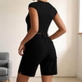 thumbnail image 5 of LEKWK Cargo Shorts for Women with Multiple Pockets High Waisted Button Front Bermuda Shorts Lightweight Cargo Pockets Straight Fit Outdoor Travel Bottoms Summer Wear Black L, 5 of 7