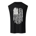 thumbnail image 3 of Caqnni 1776 American Patriotic USA FlagTank Top Shirts Sleeveless 4th of July Shirt Men T-Shirt Gift Tops Graphics Casual Crew Neck Tank Top Shirts Sleeveless USA Flag Patriotic T-Shirts (Z02-Black,L), 3 of 5