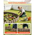 thumbnail image 4 of VEVOR Faux Stone Landscape Edging, 47.2 x 9 in Realistic Lawn Edging, Flexible Brick-Sized Garden Edging Border with Anchoring Spikes, Fade-Resistant Yard Edging for Driveways Walkway Beige, 4 of 7