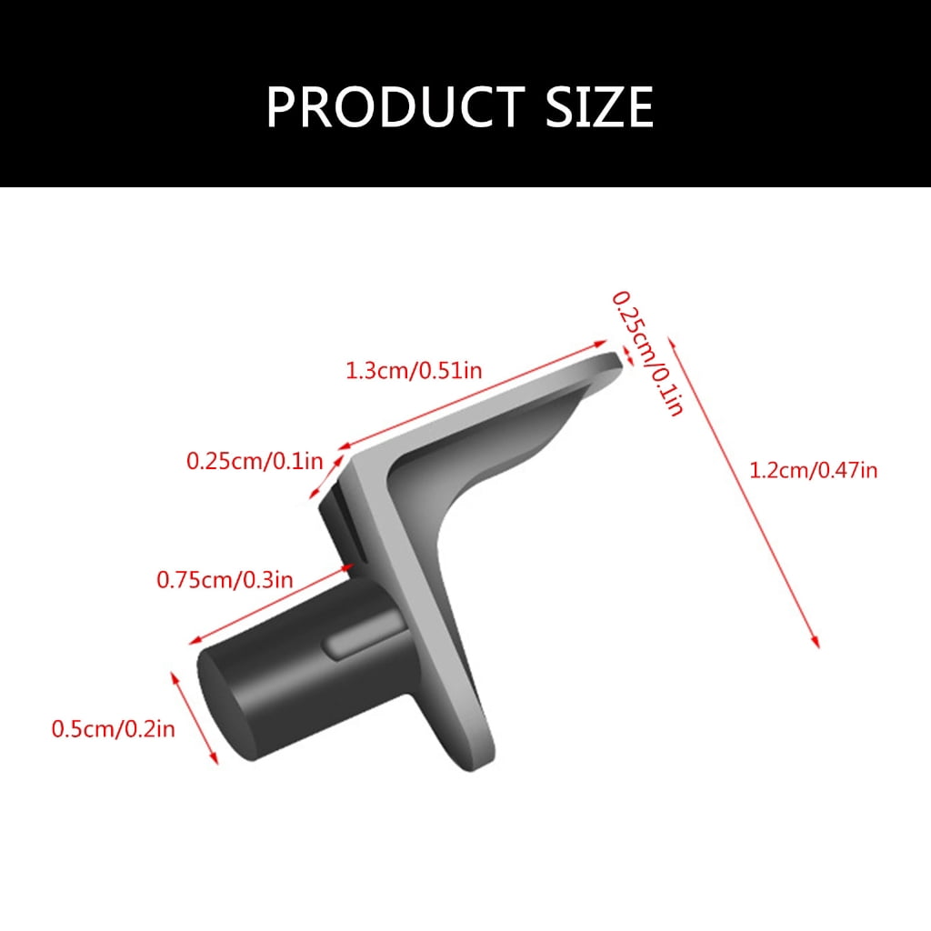 TIERPOP 200Pcs Shelf Studs Pegs Pin Furniture Brackets Holder Cabinet Shelf Pegs for Fixing Wood Glass Layer Board