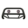 thumbnail image 2 of Black Horse Max T Bull Bar Incl. pair of 5.3"Dia.LED Lights w/Red Trim Rings Textured Black Compatible with 09-10 Ram 1500|11-18 Ram 1500|19-20 Ram 1500 Classic(Excl.Rebel & Warlock Trims), 2 of 4