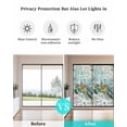 thumbnail image 4 of Window Privacy Film Coastal Turtle Stained Glass Window Film Decorative Sun Block Window Cover Farmhouse Ocean Nautical Marine Life Window Clings Static Adhesive Sticker for Bathroom 35.4"x78.7", 4 of 7