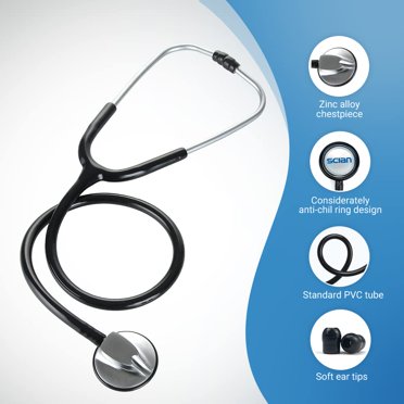🩺 SCIAN Professional Single Head Stethoscope – Lightweight, For Medical Doctor, Nurse, Kids – HS-30N