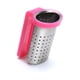 thumbnail image 1 of Infusor colgante Tresso para taza de acero inoxidable y silicona para té color rosa, 1 of 4