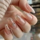 thumbnail image 1 of 24 Pcs Medium Ballerinas False Nail Elegant Press On Nail Glittering Artificial Nail Rhinestones Stick on Nail for Party, 1 of 4