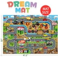 thumbnail image 3 of Oriate Kids Toy Dream Mat Racetrack Activity Playmat, Ideal Fun Carpet Racing Map for Bedroom Playroom, 47" X 31" Pretend Play Rug Safely Have Fun, Great for Playing with Car Toys 552-R, 3 of 6