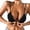 Black, variant on Womens Clear Strap Bra Front Close Bras Underwire Push Up Backless Bralette