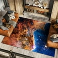thumbnail image 3 of The James Webb Space Telescope Washable Art Area Rug size 8'x10', Power-loomed, Heavenly Softness with Non-Slipping Backing, 3 of 7