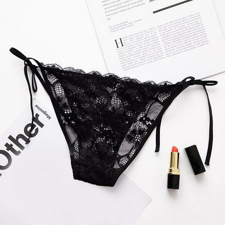 

Womens Underwear New Fashion Lingerie Lace Brief Underpant Sleepwear Underwear Bandage Underwear For Women Wine L