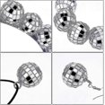 thumbnail image 5 of Accesorios de bola de discoteca yuxing Disfraz de los años 70 para mujer, 5 of 5