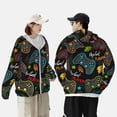 thumbnail image 4 of Kdxio Play Game3 Print Women Men Sun Protection UPF 50+ Jackets Zip Up Long Sleeve Hoodie Hiking Lightweight with Pockets, 4 of 7
