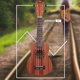 thumbnail image 3 of 21 Inch Wooden Acoustic Ukulele Ukelele Uke Sapele Wood, 3 of 5