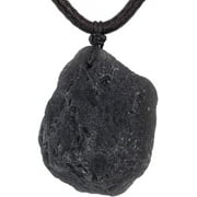 Cintamani Saffordite Stone Necklace,Tektite Raw Obsidian Crystal,Irregular Size