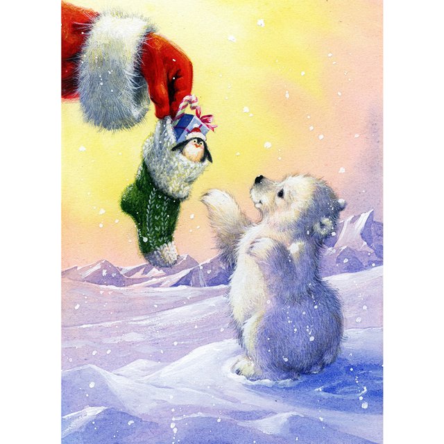 Diamond Painting (DE6773) 5D DIY Navidad nieve tesoro Cuadrado 50x70cm Hugtrwg Para estrenar