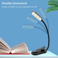 thumbnail image 5 of Luz de libro recargable 7 Luz de lectura LED con 3 brillos Lámpara de lectura nocturna Interruptor t Lámpara, 5 of 5