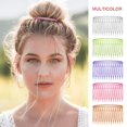 thumbnail image 3 of 12pcs Colorful Plastic Side Combs DIY Hair Combs Small Hair Side Combs Insert Combs for Women (Random Color), 3 of 4
