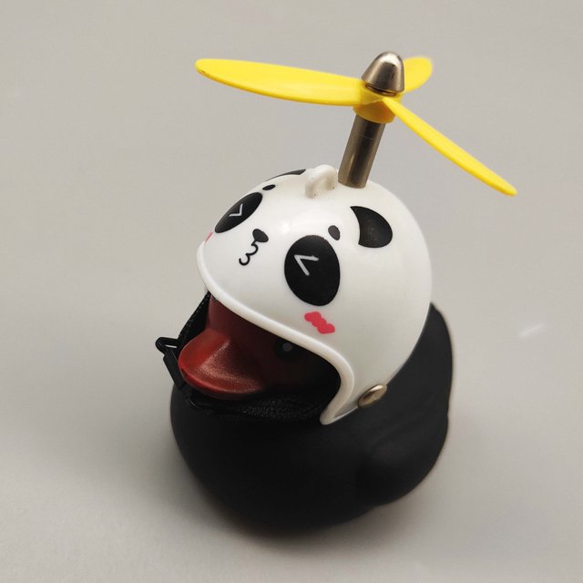 casco cuerno luz pequeño pato negro con balsa de bambú ligero accesorios de coche de la motocicleta