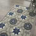 thumbnail image 4 of 3â€™ x 4â€™ Gray and Blue Indoor Outdoor Area Rug, 4 of 7