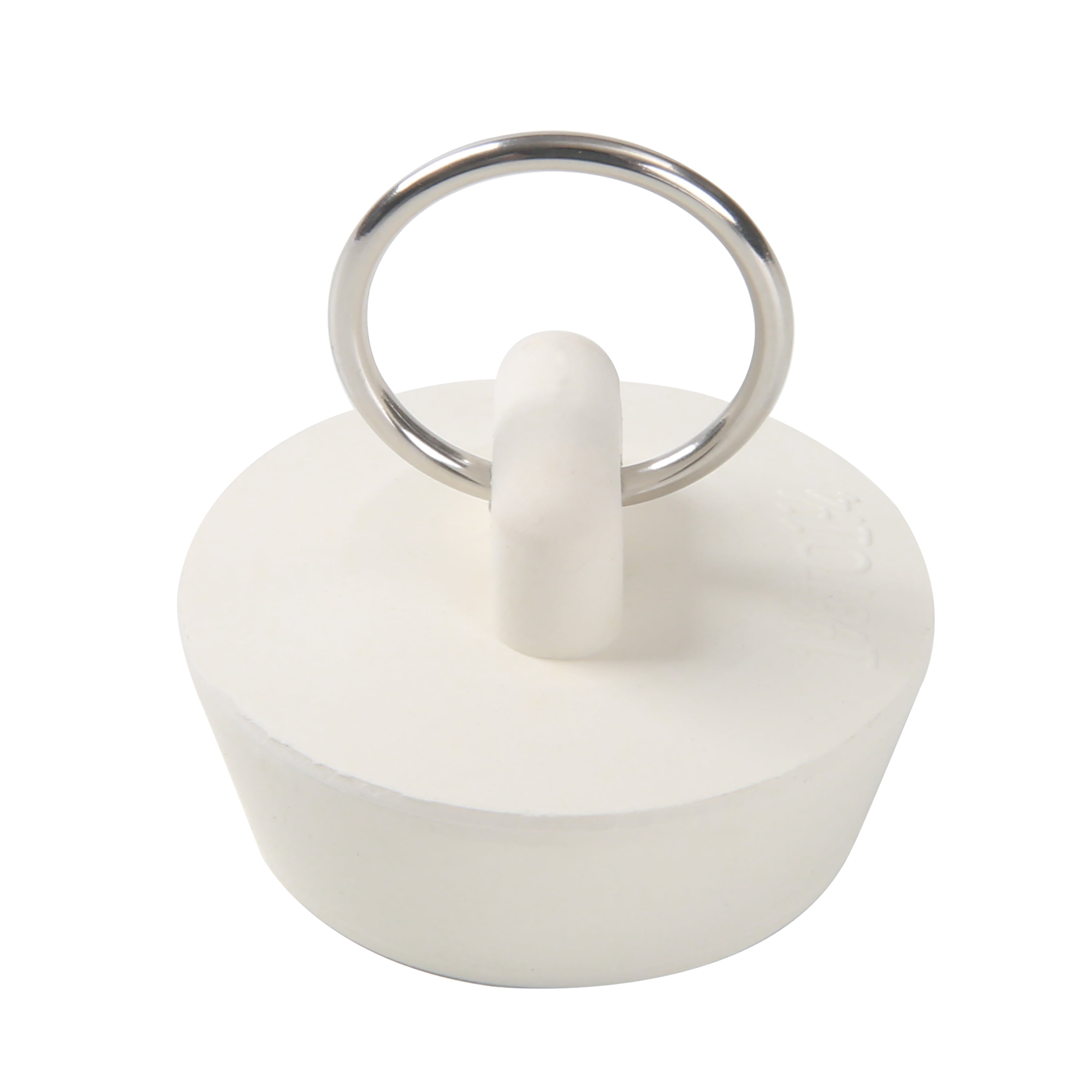 Mainstays 3 Piece Rubber Sink Stoppers with Rings for 1", 1.25", and 1.5" Bathroom Drains